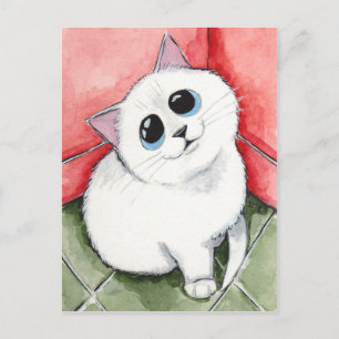 Carte Postale The Naughty Corner : Time's Up - Cat Art