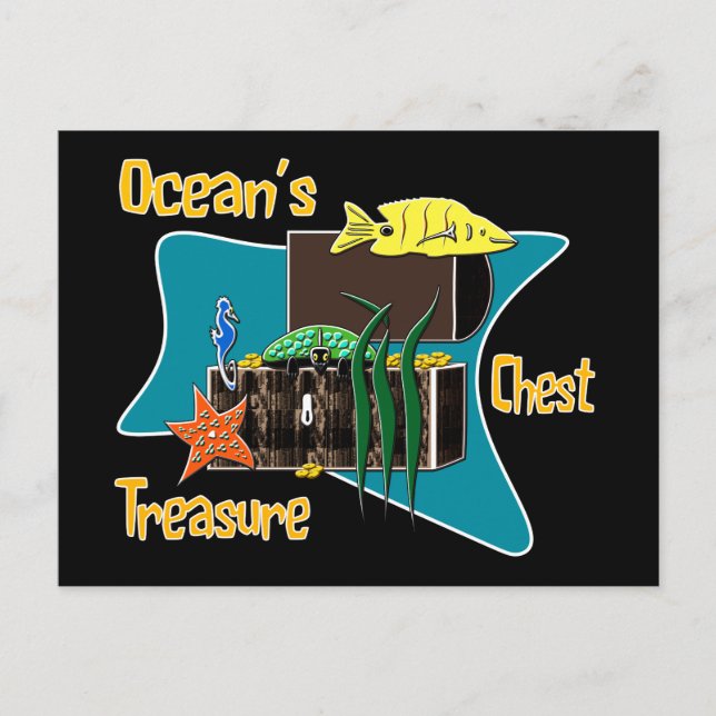 Carte Postale The Ocean's treasure chest (Devant)