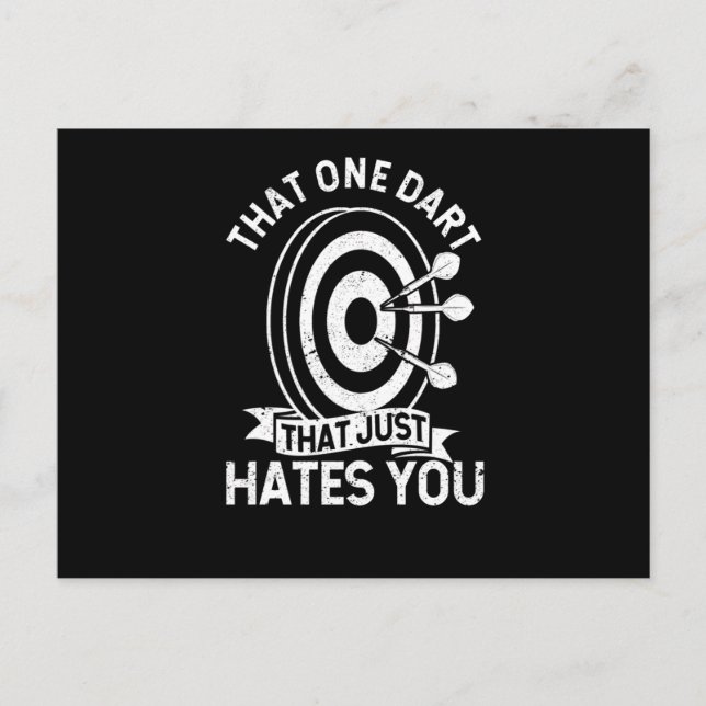 Carte Postale The one dart that just hates you Funnier (Devant)