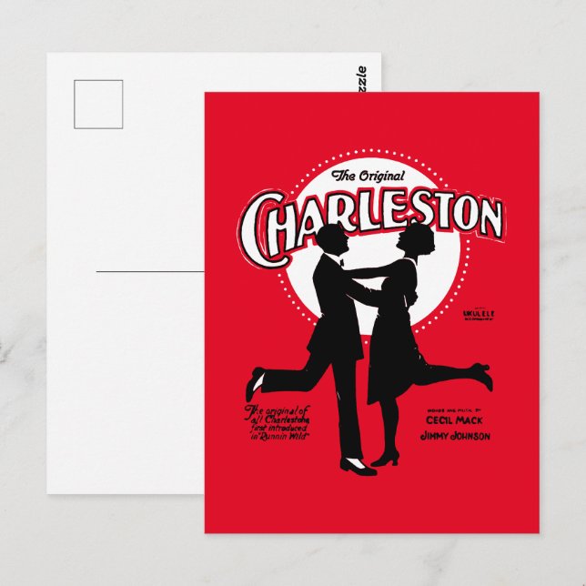 Carte Postale The Original Charleston Dance Sheet Music 1923 (Devant / Derrière)