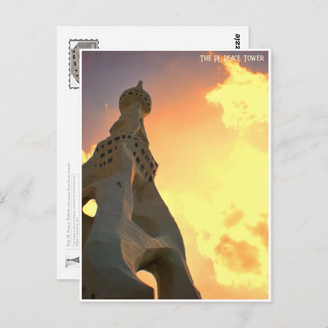 Carte Postale The PL Peace Tower ポストカード (Devant / Derrière)