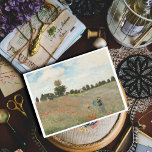 Carte Postale The Poppy Field near Argenteuil by Claude Monet<br><div class="desc">Claude Monet peint The Poppy Field en 1873 à son retour du Royaume-Uni (en 1871) quand il s'installa à Argenteuil avec sa famille jusqu'en 1878. C'est une époque qui a donné à l'artiste une grande réalisation en tant que peintre, malgré la mauvaise santé de Camille. Claude Monet peint The Poppy...</div>