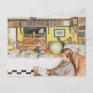 Carte Postale The Reading Room, pub. in 'Laissez la lumière hini