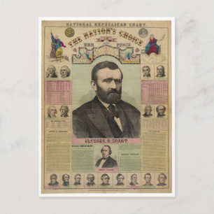 Carte Postale The Republican Chart Ulysses S. Grant par M.T. Boy
