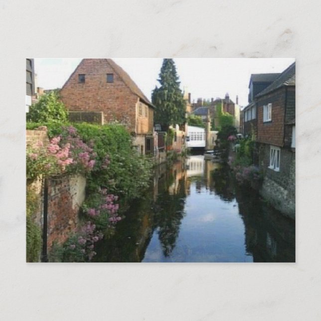 Carte Postale The River Stour at Canterbury ducking stool side (Devant)