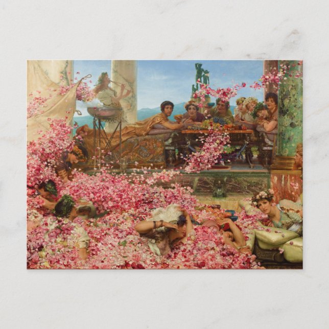 Carte Postale The Roses of Heliogabalus by Lawrence Alma-Tadema (Devant)