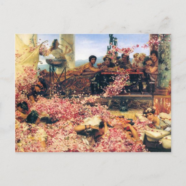 Carte Postale The Roses of Heliogabalus by Lawrence Alma-Tadema (Devant)