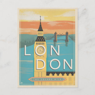 Carte Postale  "The Square Mile" - Londres