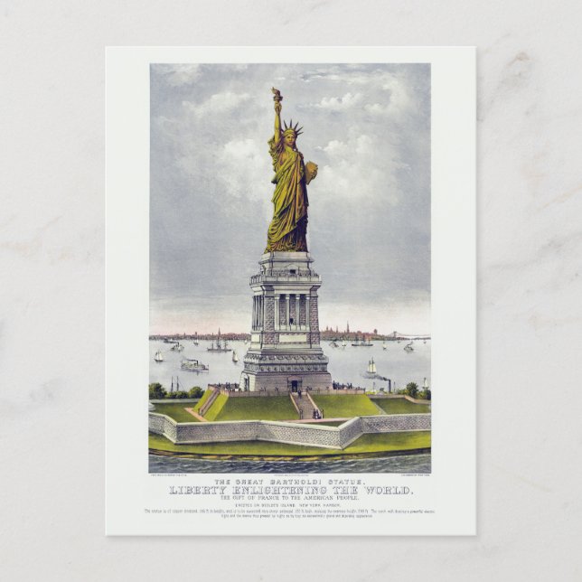 Carte Postale The Statue of Liberty, The Great Bartholdi Statue (Devant)