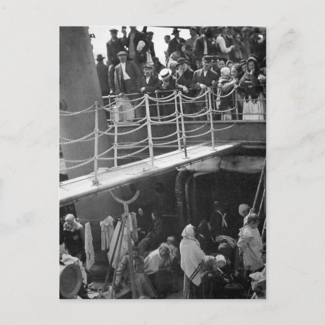 Carte Postale The Steerage - Immigration Ship Vintage 1907 (Devant)