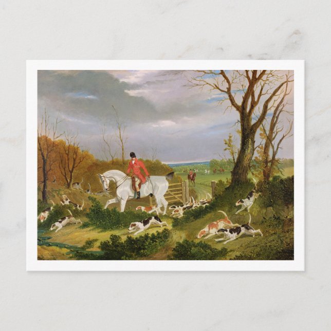 Carte Postale The Suffolk Hunt - Going to Cover near Herringswel (Devant)