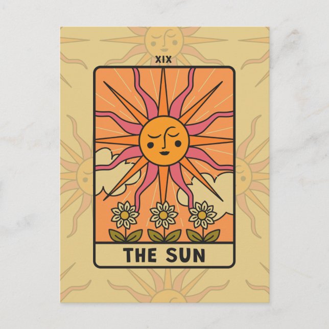 Carte Postale The Sun - Tarot (Devant)