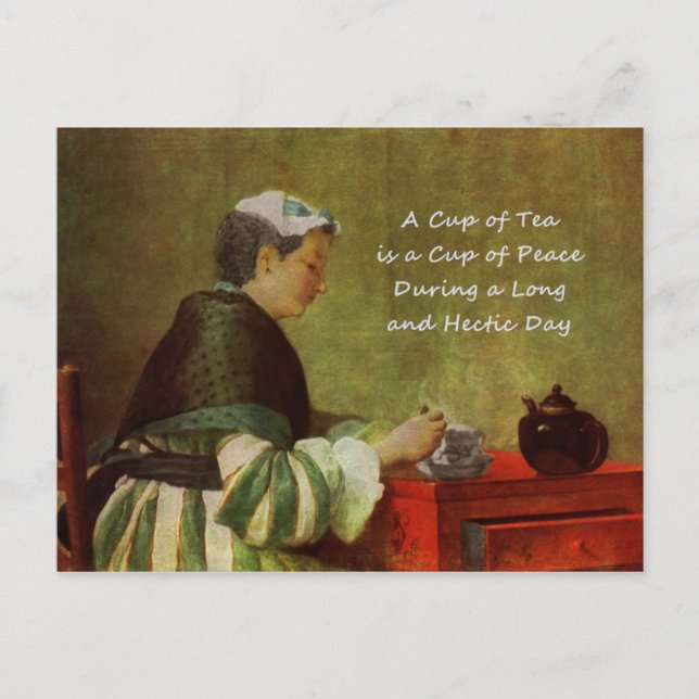 Carte Postale The Tea Drinker 1735 (Devant)