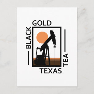 Carte Postale Thé Texas Black Gold
