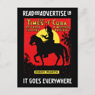 Carte Postale The Times 1920 du Cuba