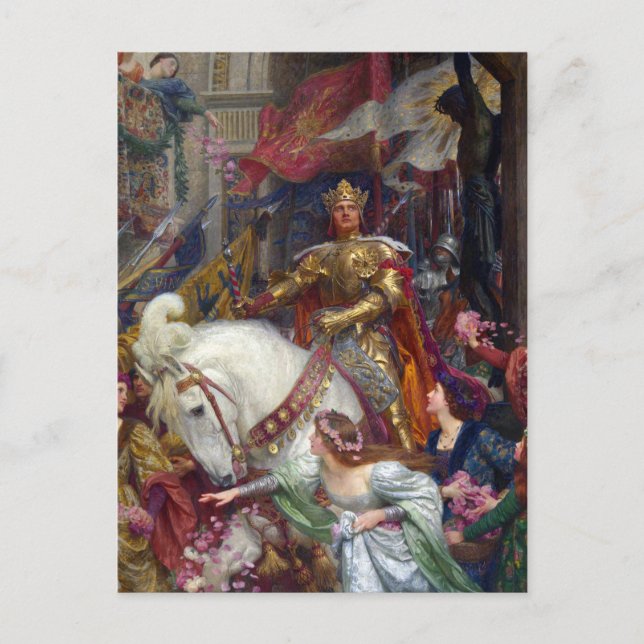 Carte Postale The Two Crowns c. 1900 par Sir Frank Dicksee (Devant)