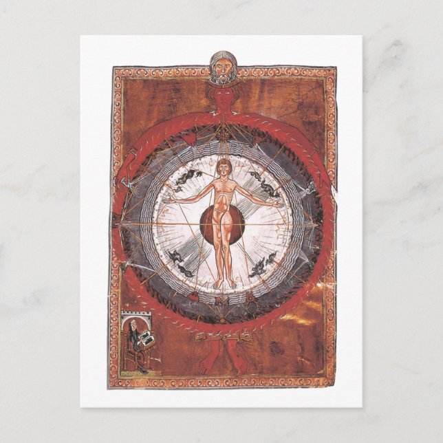 Carte Postale The Universal Man - Hildegard von Bingen (Devant)