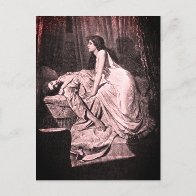 Carte Postale The Vampire (Philip Burne-Jones, 1897) (Devant)