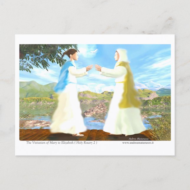 Carte Postale The Visitation of Mary to Elizabeth (Devant)