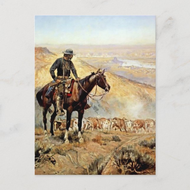 Carte Postale "The Wagon Boss" de Charles M Russell (Devant)