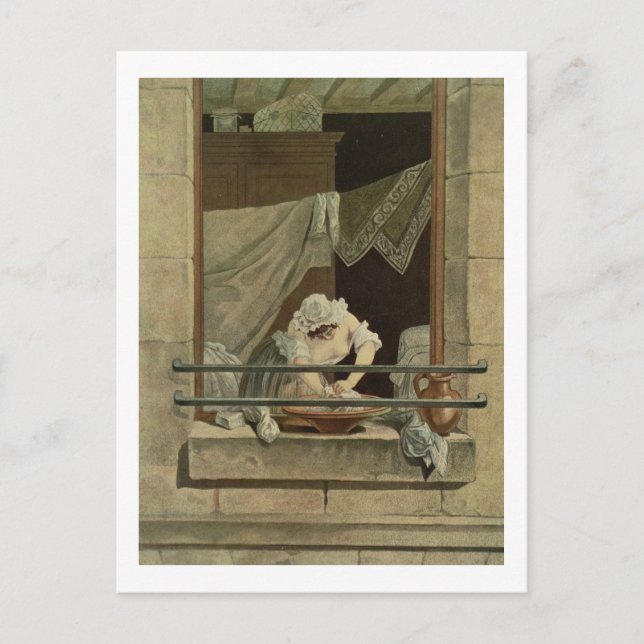 Carte Postale The Washerwoman, gravée par J. Laurent Julien (c1 (Devant)