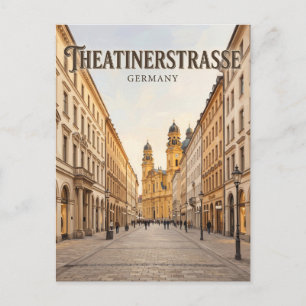 Carte Postale Theatinerstraße Munich Allemagne
