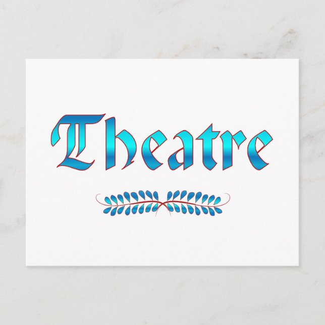 CARTE POSTALE THÉÂTRE (Devant)