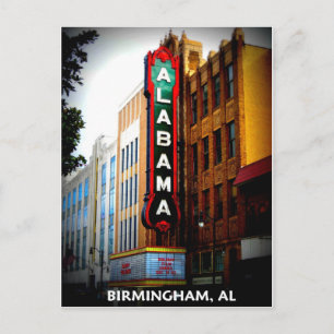 CARTE POSTALE THÉÂTRE ALABAMA - BIRMINGHAM, ALABAMA