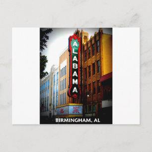 CARTE POSTALE THÉÂTRE ALABAMA - BIRMINGHAM, ALABAMA