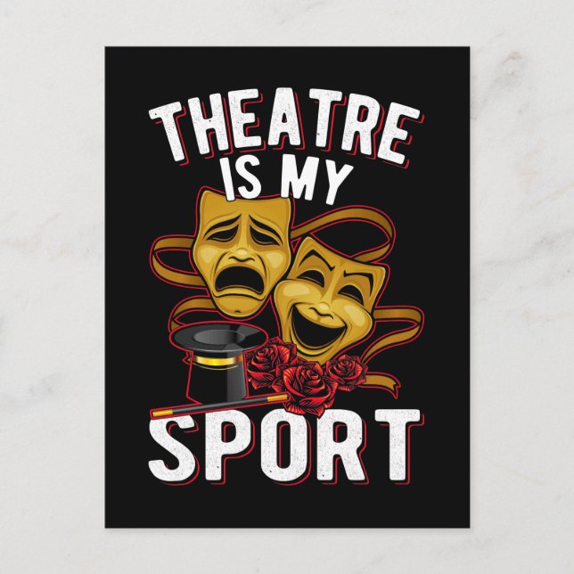 Carte Postale Théâtre Amour Drame Théâtre Acteurs (Devant)
