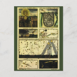 Carte Postale Théâtre Cometicum Comets par Stanislaw Lubieniecki