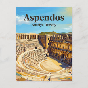 Carte Postale Théâtre d'Aspendos, Serik, Méditerranée