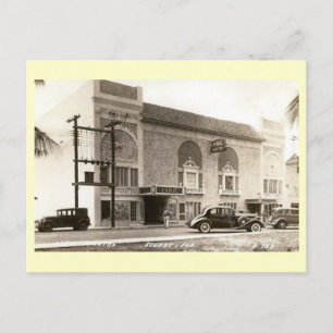 Carte Postale Théâtre de cinéma lyrique, Stuart, Floride Vintage