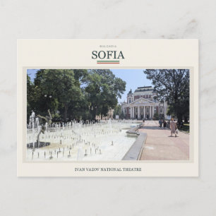 Carte Postale Théâtre et fontaine Ivan Vazov, Sofia