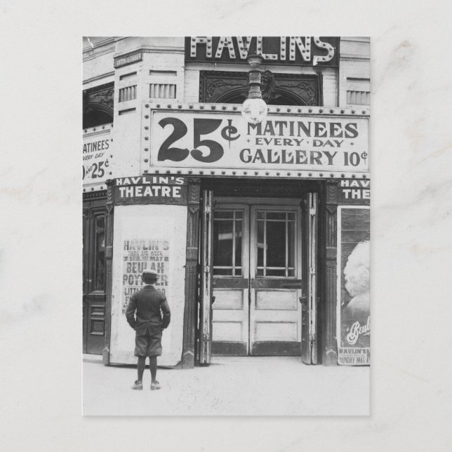 Carte Postale Théâtre Havlin, 1910 (Devant)