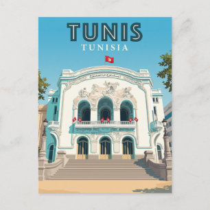 Carte Postale Théâtre municipal de Tunis Tunisie