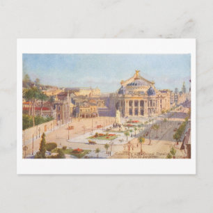 Carte Postale Théâtre Municipal Vintage, Rio de Janeiro, Brésil