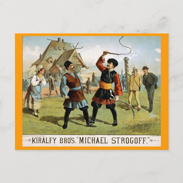Carte Postale Théâtre Vintage "Michael Strogoff" (Devant)