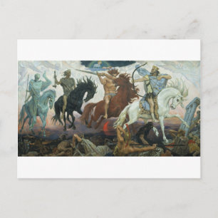 Carte Postale TheFour Horsemen of Apocalypse by Viktor Vasnetsov