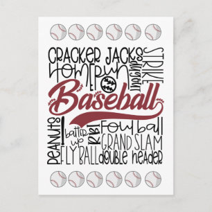Carte Postale Thème baseball