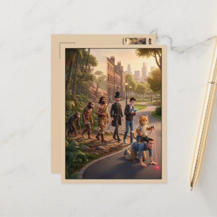 Carte Postale Thème de chat drôle