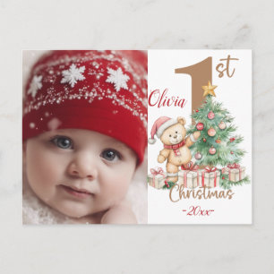 Carte Postale Thème de Noël coloré moderne