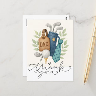 Carte Postale Thème golf pour Papa