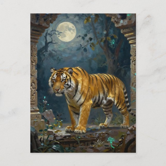 Carte Postale Thème Tigre | Garder le contact (Devant)