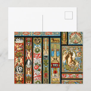 Carte Postale Thèmes Renaissance Textiles et tissus