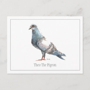 Carte postale 'Theo The Pigeon'