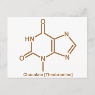 Carte Postale Théobromine au chocolat