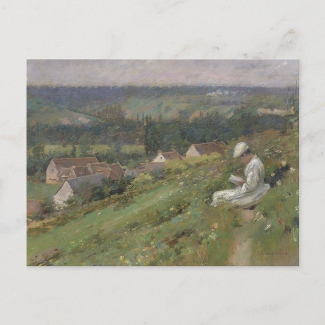 Carte Postale Theodore Robinson - La Vallée d'Arconville (Devant)
