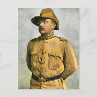CARTE POSTALE THEODORE ROOSEVELT EN TANT QUE CAVALIER