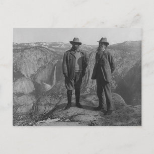 Carte Postale Theodore Roosevelt et John Muir sur Glacier Point